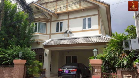 Call : 098-885-4878 Single house for sale with guest house, 80.6 square wah, on Watcharaphon Road, Sai Mai District, fully furnished