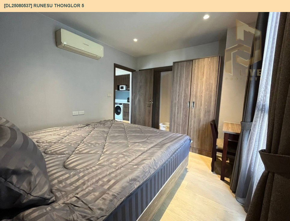 picture DL25080537 Condo for rent, Runesu Thonglor 5 near BTS Thong Lo, ready to move in, call urgently 0656133286 LineID @534wlwof - 6/8