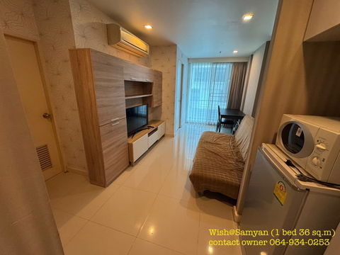 ให้เช่าคอนโด Wish@Samyan ใกล้ MRT สามย่าน 18,000 บาท รหัสทรัพย์: RS1468