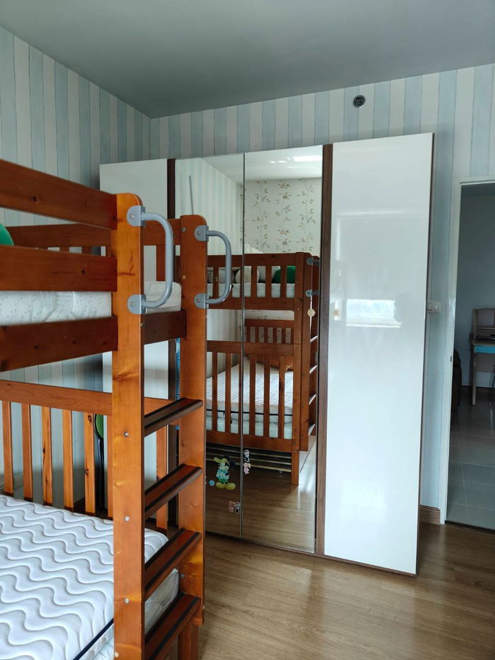 รูป ให้เช่า แบบ 2 ห้องนอน 1 ห้องน้ำ วิวเมือง เฟอร์นิเจอร์ครบ ฟิตเนส สระว่ายน้ำ สนใจติดต่อ 0912428289 - รูปที่ 7/13