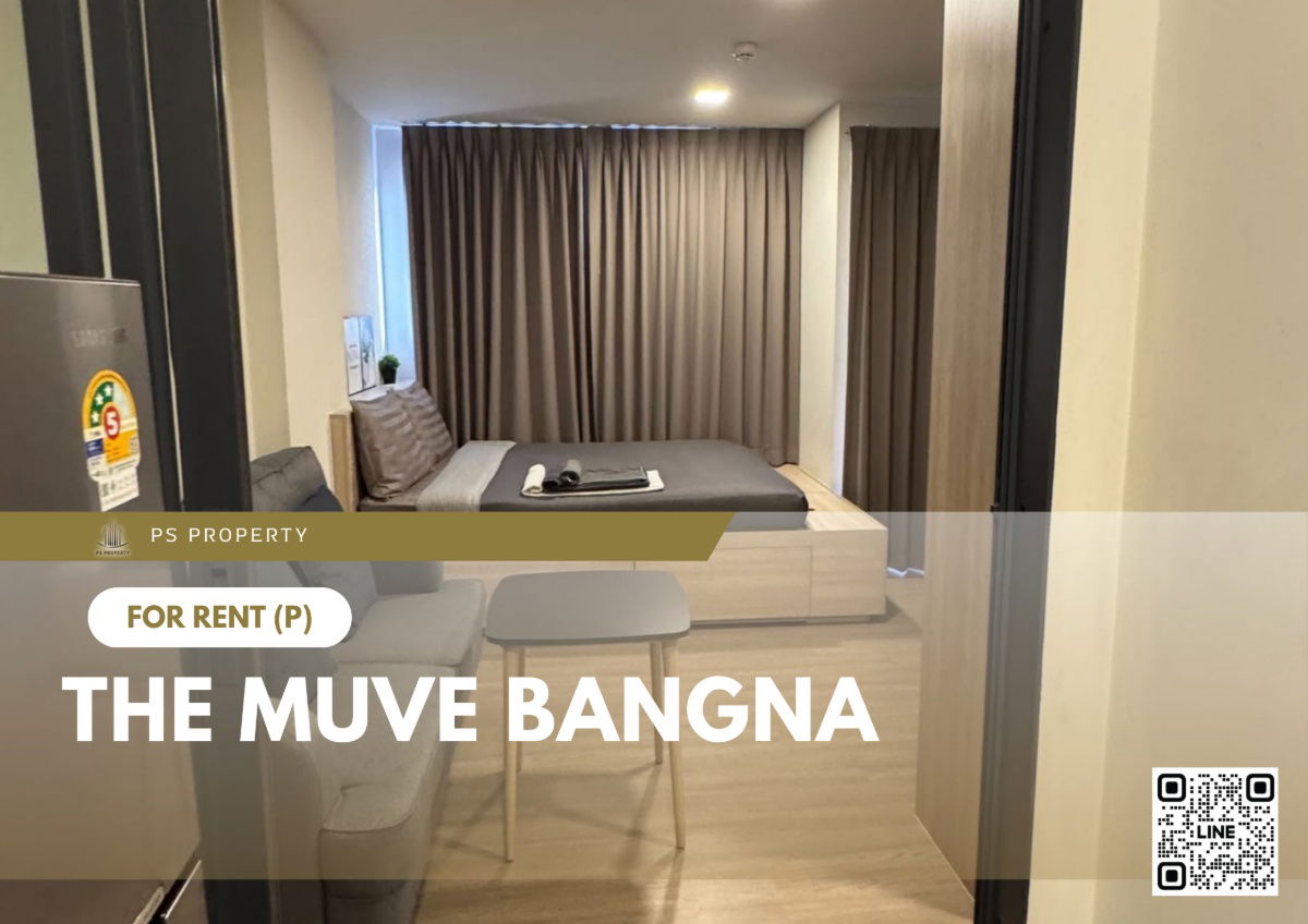 picture For rent ✨ THE MUVE Bangna ✨ Fully furnished and equipped, near BTS Sri Eiam - 1/11