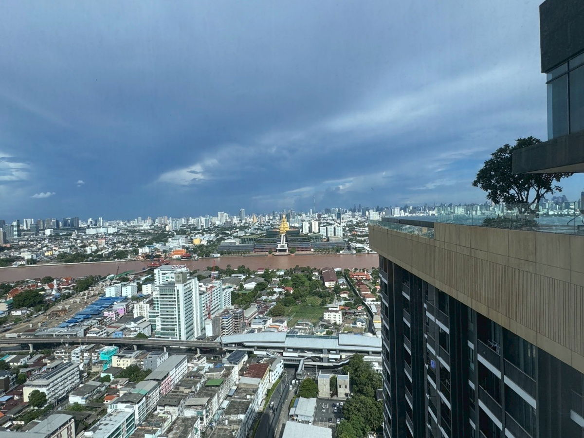 รูป คอนโด เดอะทรี ริโอ้ บางอ้อ ชั้น33 ห้องมุม 37.76ตรม 1นอน 1รับแขก ติดMrtบางอ้อ ห้องแรร์ ระเบียงไม่ติดใคร เห็นวิวโค้งแม่น้ำแบบพาโนราม่า - รูปที่ 17/28