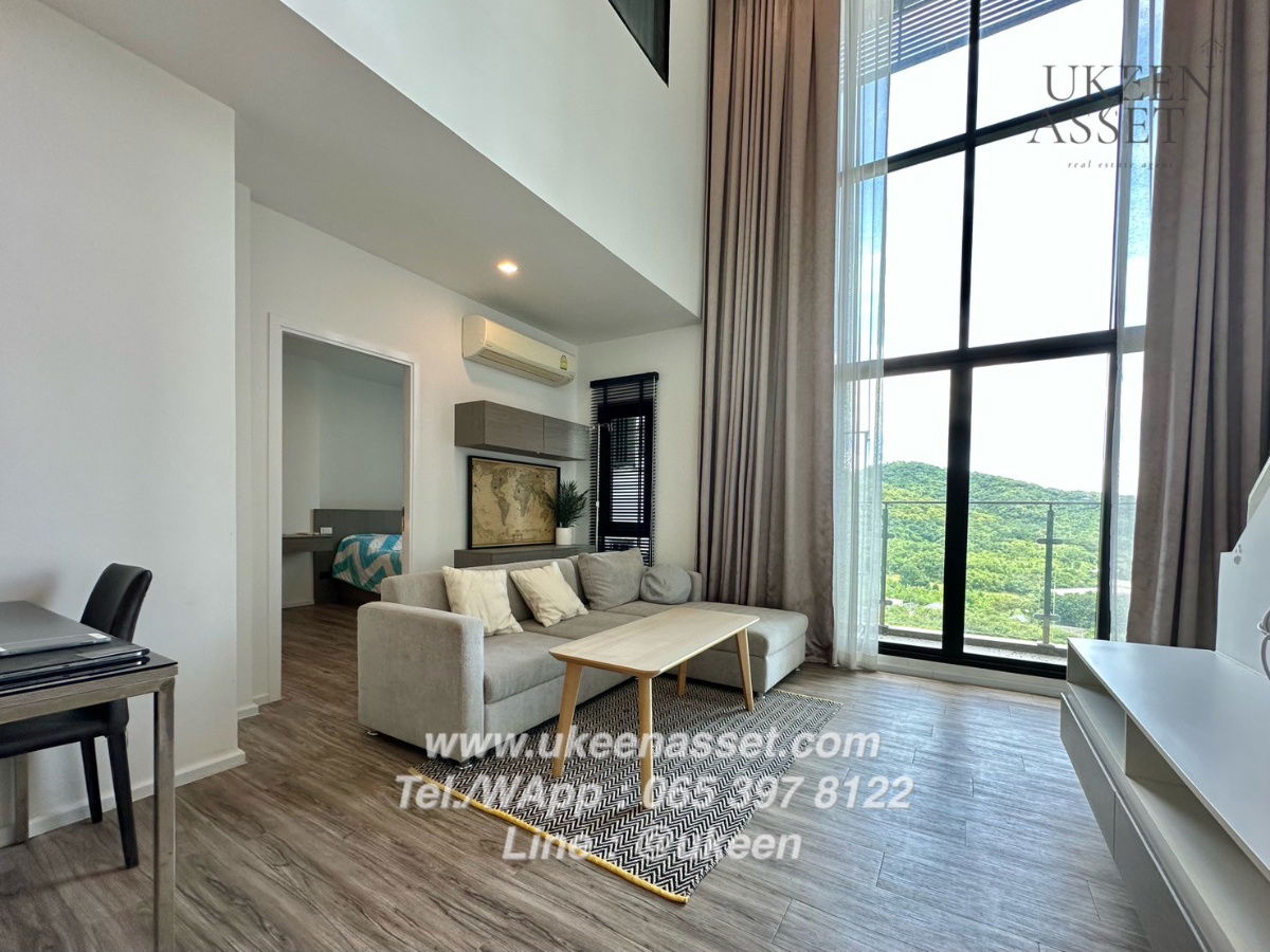 รูป UK01-363 ให้เช่าคอนโด Knightsbridge The Ocean Sriracha Duplex 2 ห้องนอน  3 ห้องน้ำ วิวเขา 70 Sq m. | ราคาพิเศษ 25,000 ฿./Moth - รูปที่ 7/14