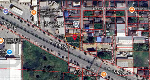 ขาย ที่ดินเปล่า ซอยถนนเทพรักษ์ 49