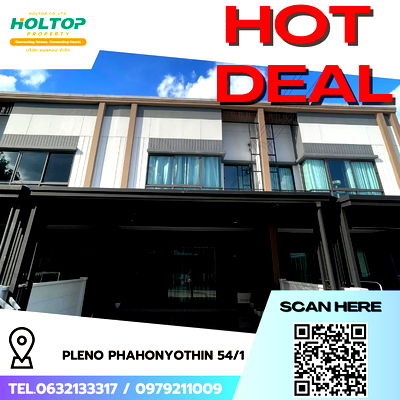 เช่าทาวน์โฮม สะพานใหม่ : #R5754 🎉 180868 ให้เช่าบ้าน Pleno Phahonyothin 54/1