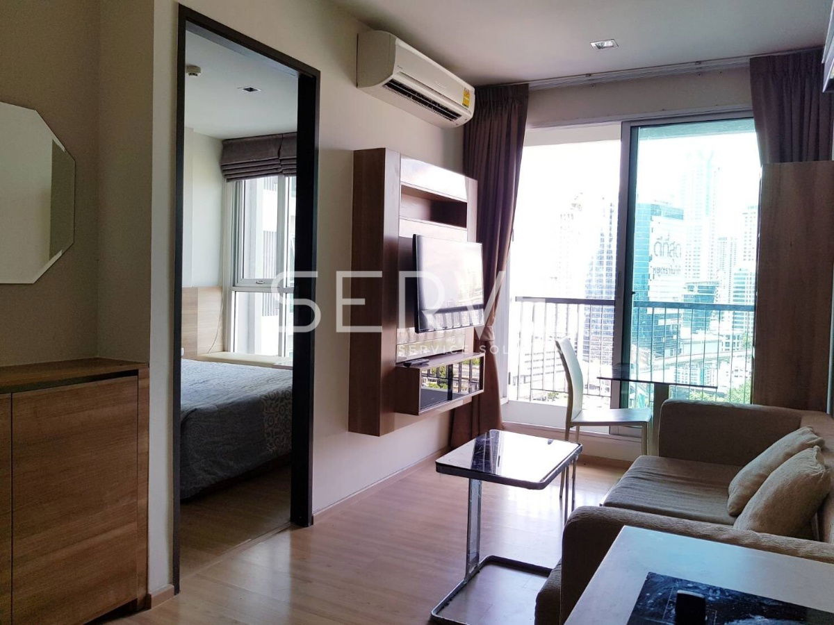 picture 1 Bed 35.28 sq.m. High Fl. 10+ Good Location BTS Saphan Taksin station 340 m. at Rhythm Sathorn Condo  / For Rent - 1/3
