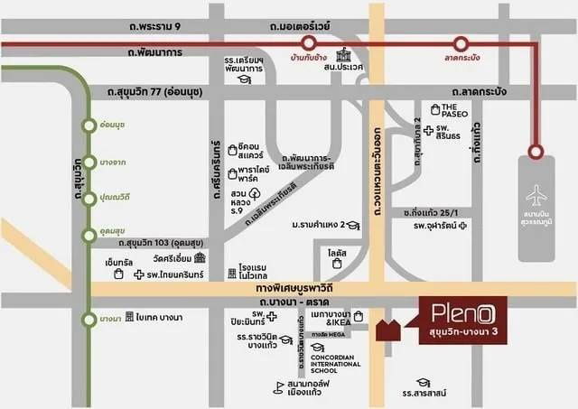 picture WS2365 [For Rent] Pleno Sukhumvit-Bangna 3 🐾 Pet Friendly ✨ 💰 Rent 36,000 baht/month 🚝 Near BTS Bearing / BTS Bangna - 17/17