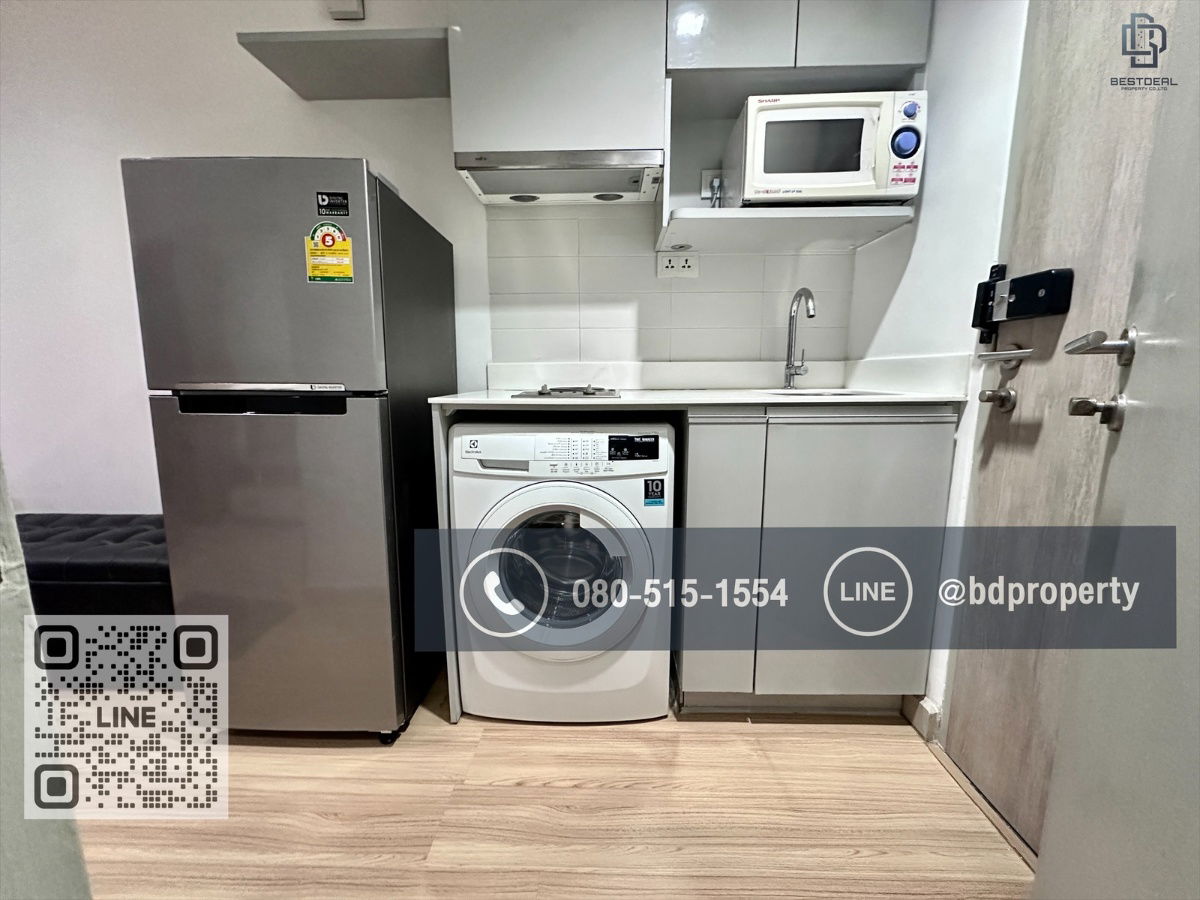 รูป Bestdeal ให้เช่า Studio 22ตรม.ราคา13,500/เดือนเท่านั้น เฟอร์นิเจอร์และเครื่องใช้ไฟฟ้าครบ “IDEO MOBI RAMA 9” ใกล้MRT และ เซ็นทรัลพระราม 9 เพียง 80 ม. - รูปที่ 9/11