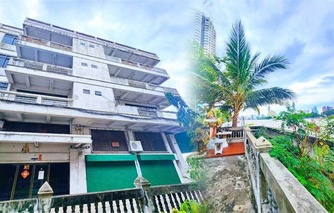 Hostel building 5 Storeys 3-8units SongWat Yaowarat for rent Restaurant on the Chao Phraya River Phr