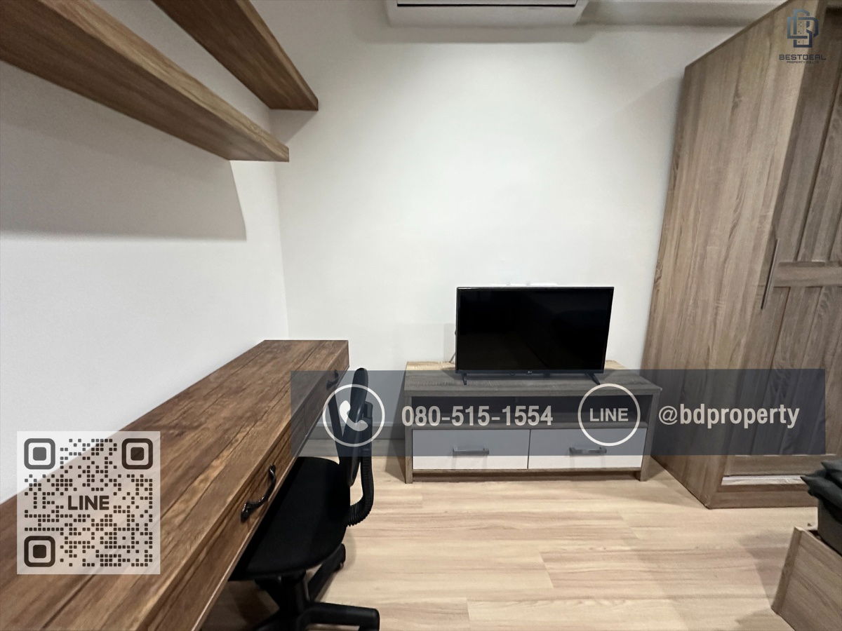 รูป Bestdeal ให้เช่า Studio 22ตรม.ราคา13,500/เดือนเท่านั้น เฟอร์นิเจอร์และเครื่องใช้ไฟฟ้าครบ “IDEO MOBI RAMA 9” ใกล้MRT และ เซ็นทรัลพระราม 9 เพียง 80 ม. - รูปที่ 6/11