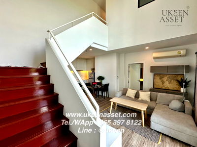 คอนโดให้เช่า : UK01-363 ให้เช่าคอนโด Knightsbridge The Ocean Sriracha Duplex 2 ห้องนอน  3 ห้องน้ำ วิวเขา 70 Sq m. | ราคาพิเศษ 25,000 ฿./Moth