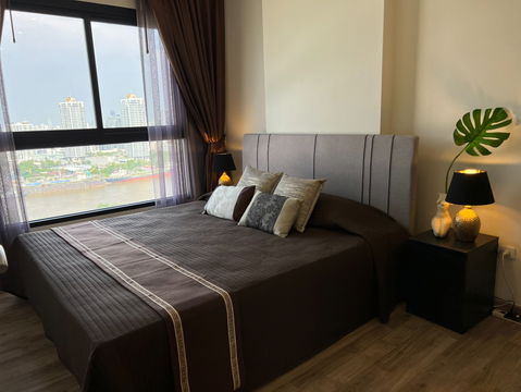 P-39865 ให้เช่าคอนโด นิช โมโน เจริญนคร Dao Khanong, Thon Buri, Bangkok พร้อมอยู่ ราคาถูก Line Id @easythaihome 085-592-2897