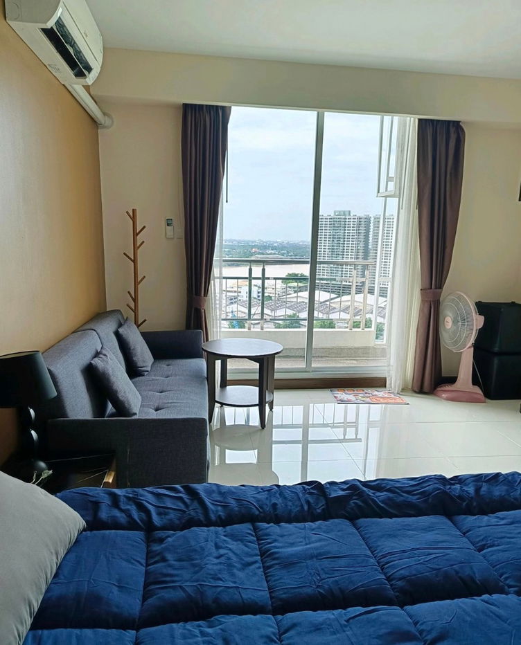 picture For rent Supalai Prima Riva, beautiful, cheap, ready to move in, river view. Interested, add Line @841qqlnr - 3/8