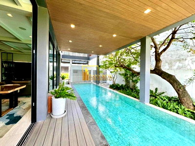 เช่าบ้านเดี่ยว วิทยาลัยพณิชยการบางนา : The AVA Residence | Modern 4 Bedroom Pool Villa For Rent - BR28282SH