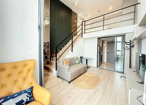 Condo for rent: Ideo Rama 9 Asoke Loft, 1 bedroom, 1 bathroom, 37 sq m. 34th floor