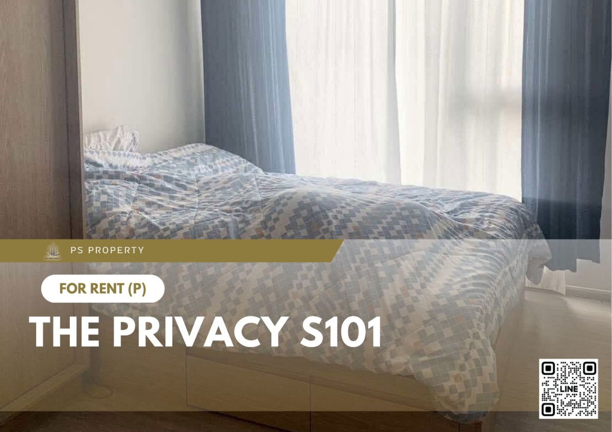 รูป ให้เช่า ✨ THE PRIVACY S101 ✨ ใกล้ BTS อุดมสุข เฟอร์นิเจอร์ และ เครื่องใช้ไฟฟ้าครบ  - รูปที่ 1/7