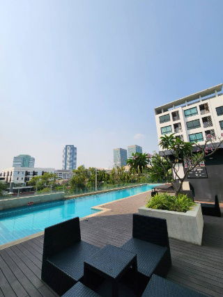 รูป สถานะตามภาพปก **ห้องว่างครับผม 42ตรม. แต่งสวยครัวปิด ใหญ่สุด!!** ให้เช่า The Niche Mono บางนา **แต่งจัดเต็ม มีเครื่องซักผ้าSN431.44 - รูปที่ 26/41