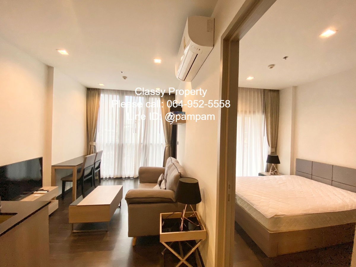 รูป *** ให้เช่าคอนโด : เดอะไลน์ อโศก-รัชดา ห้องสวย เฟอร์ครบ ซ่อมรอยร้าวจากแผ่นดินไหวแล้ว ใกล้MRT พระราม9 (The Line Asoke-Ratchada) *** - รูปที่ 10/15