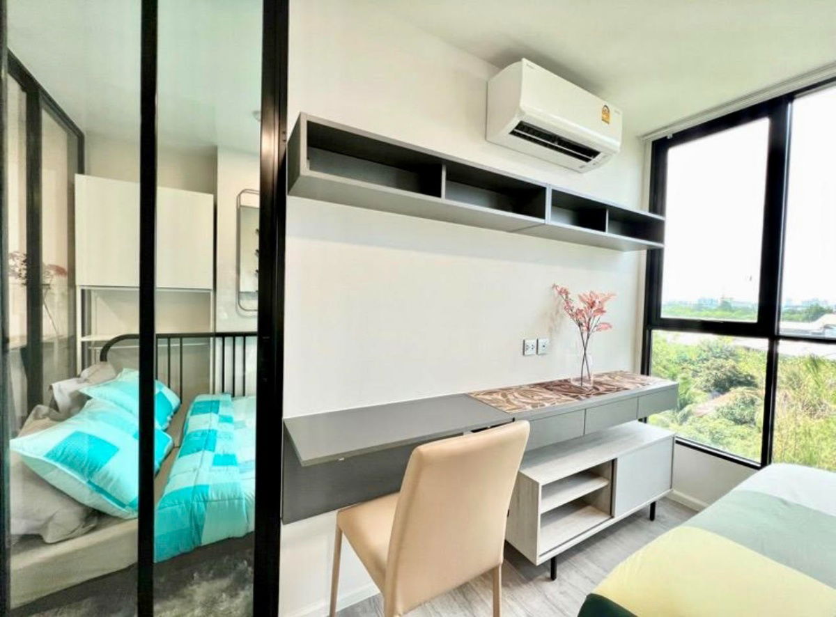 รูป code : B52 ให้เช่าคอนโด แอทโมซ ทรอปิคานา บางนา (Atmoz Tropicana Bangna) | ห้องหัวมุมใหญ่สุด ชั้น 5 อาคาร A วิวสวน เฟอร์ครบ เครื่องใช้ไฟฟ้าครบ - รูปที่ 6/14
