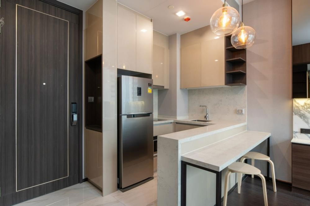 picture 🔥 For Rent !! 🔥 Code C20250800054..........Laviq Sukhumvit 57, 1 bedroom, 1 bathroom, There is a bathtub, furnished, ready to move in 📣📣 - 4/12