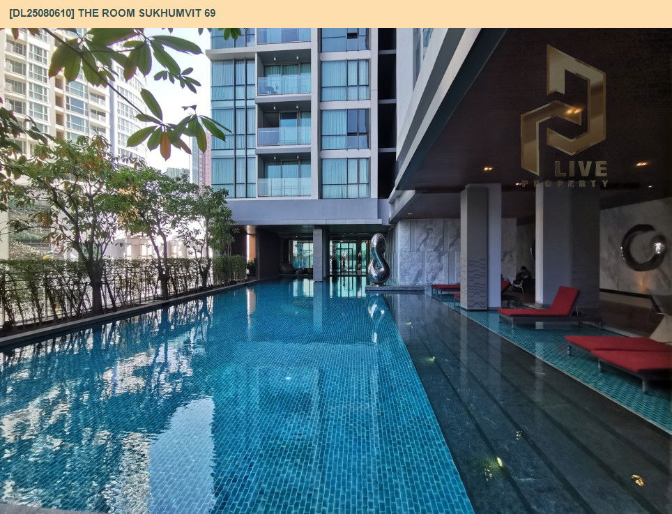 picture DL25080610 Condo for rent, The Room Sukhumvit 69 near BTS Phra Khanong, ready to move in, call urgently 0656133286 LineID @655ebbvc - 8/12
