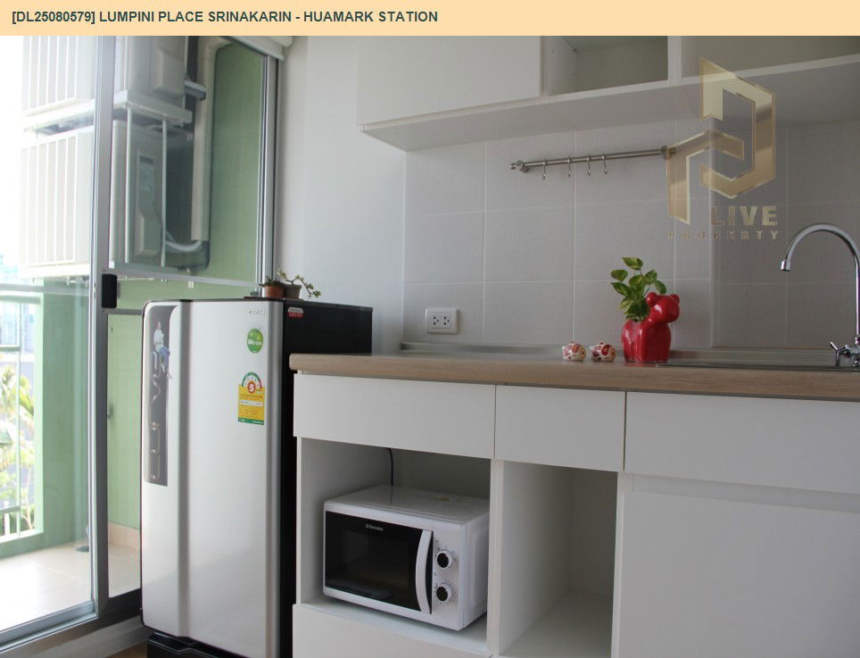 รูป DL25080579 ให้เช่าคอนโด ลุมพินี เพลส ศรีนครินทร์ - หัวหมาก สเตชัน (Lumpini Place Srinakarin - Huamark Station) ใกล้ AIRPORT RAIL LINK หัวหมาก พร้อมเข้าอยู่ โทรด่วน 0638692663 LineID @655ebbvc - รูปที่ 7/8