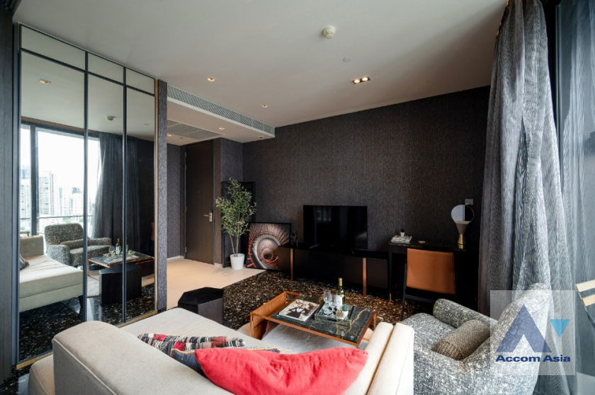 รูป 🔼🔽 AccomA 📩 Sleek high-floor condominium with bold style in Sukhumvit (AA41343) - รูปที่ 8/18