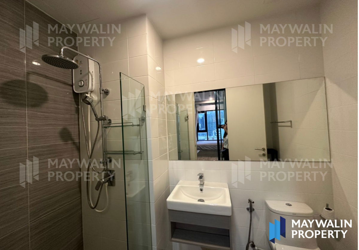รูป 📌 ให้เช่า Knightsbridge kaset - society (ไนท์บริดจ์ เกษตร โซไซตี้) ☘ Studio I 24 sqm ☘ ราคา 17k‼ 🔥🔥 ถูกที่สุดในโครงการ🔥🔥📲 Line ID: 0842932624 - รูปที่ 3/8