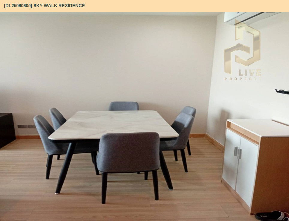 picture DL25080605 Condo for rent, Sky Walk Residence  near BTS Phra Khanong, ready to move in, call urgently 0656133286 LineID @655ebbvc - 4/10