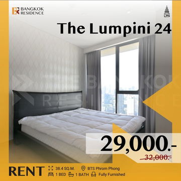 The Lumpini 24 🏙️ Stunning City Views & Full Facilities 🛋️ Near BTS Phrom Phong