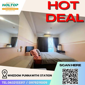 #R5816 🎉 190868 Condo for rent Whizdom Punnawithi Station 