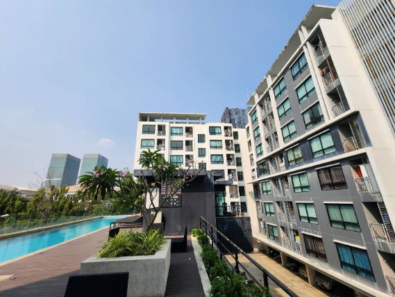 รูป สถานะตามภาพปก **ห้องว่างครับผม 42ตรม. แต่งสวยครัวปิด ใหญ่สุด!!** ให้เช่า The Niche Mono บางนา **แต่งจัดเต็ม มีเครื่องซักผ้าSN431.44 - รูปที่ 28/41