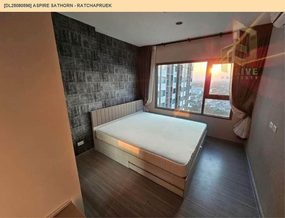 รูป DL25080596 ให้เช่าคอนโด แอสปาย สาทร - ราชพฤกษ์ (Aspire Sathorn - Ratchapruek) ใกล้ BTS บางหว้า พร้อมเข้าอยู่ โทรด่วน 0638692663 LineID @534wlwof - รูปที่ 2/12