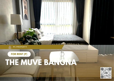 Condos for rent Mega Bangna : For rent ✨ THE MUVE Bangna ✨ Fully furnished and equipped, near BTS Sri Eiam