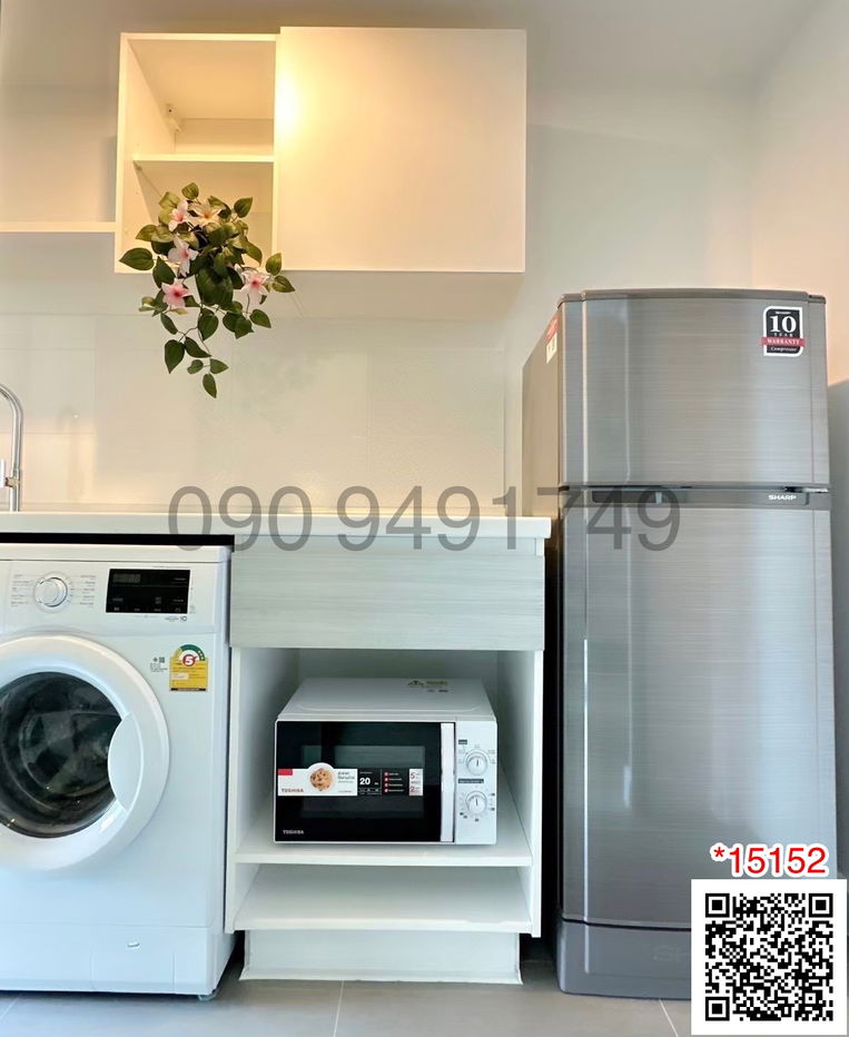 รูป เช่า คอนโด เมโทร สกาย ประชาชื่น type 2 ชั้น ห้องตกแต่งสวย พร้อมเข้าอยู่ ใกล้ MRT สถานีบางซ่อน - รูปที่ 12/15