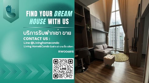 For rent Ceil By Sansiri (Ekkamai 12). Duplex room, fully furnished, beautiful room, not hot, with shuttle service to BTS Ekkamai. RW006815