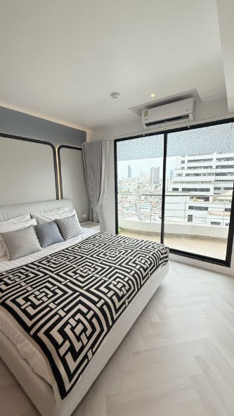 picture Condo for rent Supalai Casa Riva Vista 2, beautiful city view, next to the river, 44 sq m, 16th floor, ready to move in - 9/11
