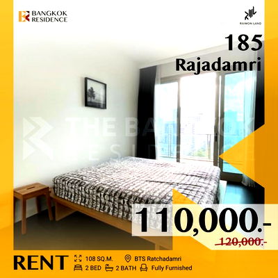 Condos for rent MRT Sam Yan :   185 Rajadamri ✨ Unique Sport Club View, Newly Renovated Corner Condo 💫 Near BTS Ratchadamri 