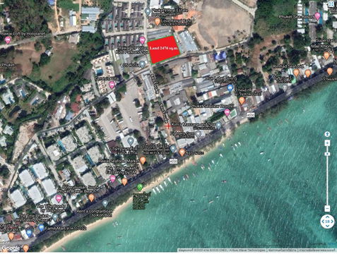 หาดราไวย์ จังหวัด ภูเก็ต ซอยรั้วแฝด ที่ดินเปล่า 1 ไร่ 2 งาน 19. ตารางวา (619 ตรว.) (2,476 ตรม.)