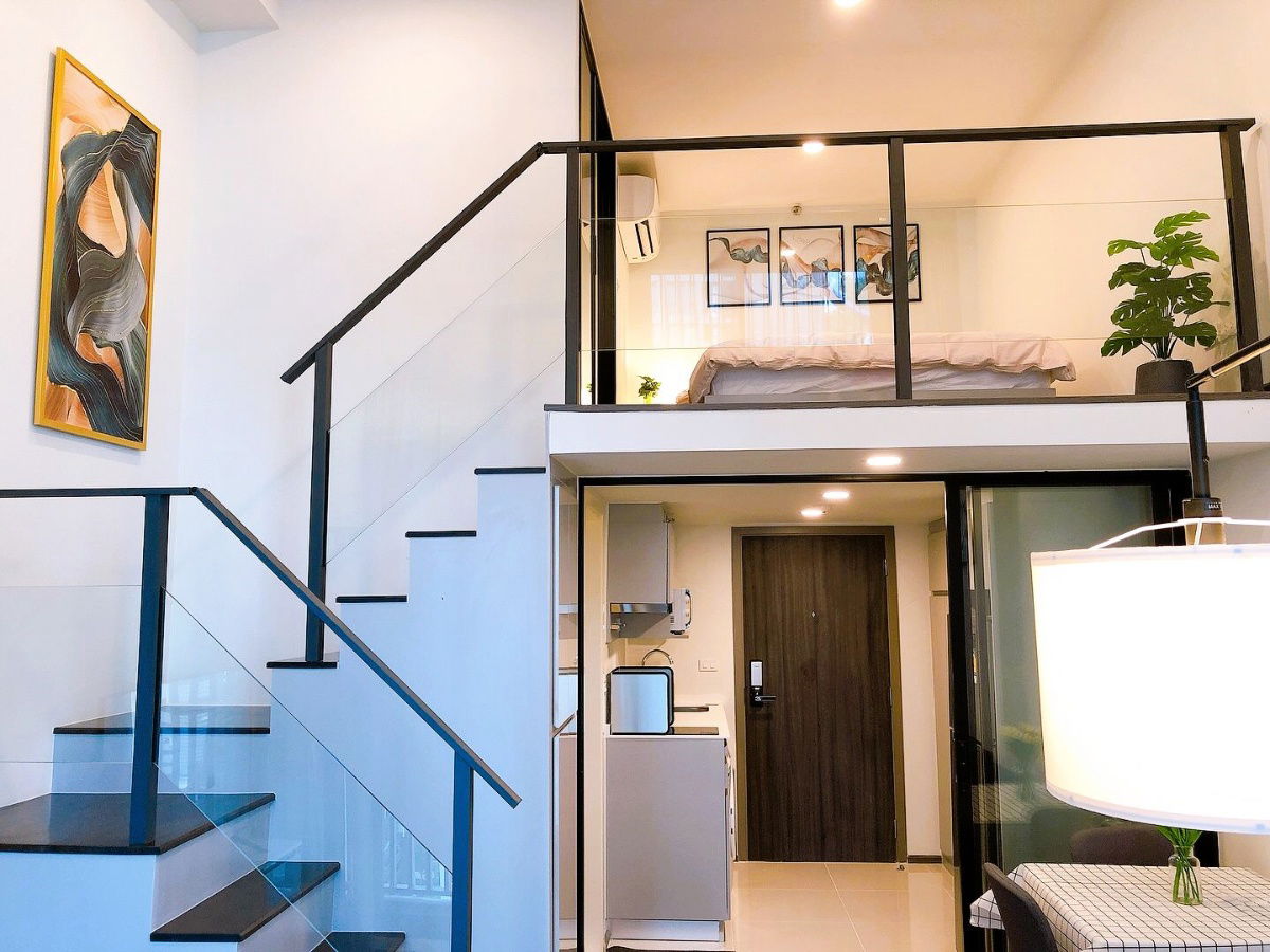 รูป ✨ ให้เช่า ไนท์​บริดจ์​ สเปซ​ พระรา​ม​ 9 คอนโดหรู Duplex Style​ ✨ - รูปที่ 5/10