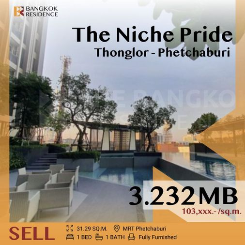 🔥Hot Deal! Modern Luxury condo ,The Niche Pride Thonglor - Phetchaburi near  MRT Phetchaburi