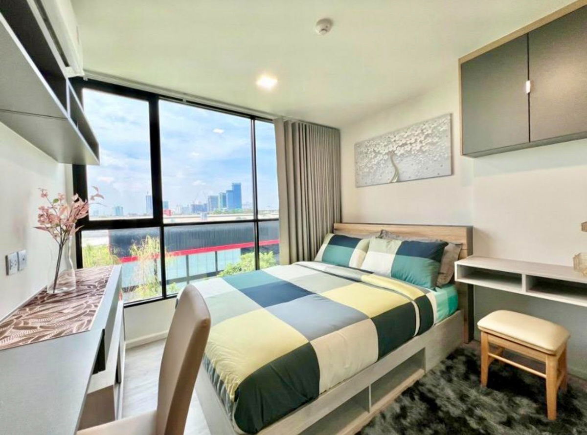 รูป code : B52 ให้เช่าคอนโด แอทโมซ ทรอปิคานา บางนา (Atmoz Tropicana Bangna) | ห้องหัวมุมใหญ่สุด ชั้น 5 อาคาร A วิวสวน เฟอร์ครบ เครื่องใช้ไฟฟ้าครบ - รูปที่ 1/14