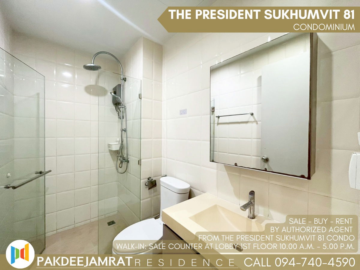picture Rent The President Sukhumvit 81 1 bedroom 1 bathroom size 35 sq.m. 16,000 baht / month - 6/9