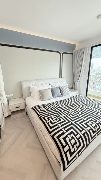 picture Condo for rent Supalai Casa Riva Vista 2, beautiful city view, next to the river, 44 sq m, 16th floor, ready to move in - 11/11