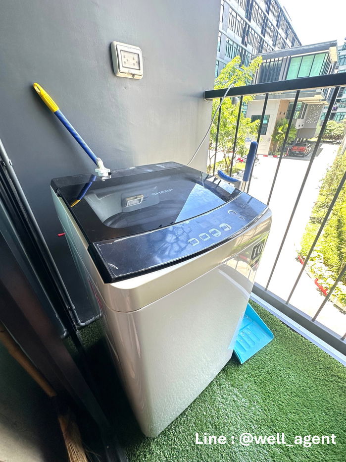 รูป For Rent | ดิ อินดี๊ด คอนโด เออร์เบิน ศรีราชา  📞 Call: 064-242-6068  🌊 เฟอร์ครบ | ห้องสวย | มีเครื่องซักผ้า - รูปที่ 11/13