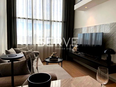 Condos for rent : 🔥45K - Duplex 2 Bed 1 Work Room 1 Living Room Modern Style River View Next to BTS Chong Nonsi 600 m. at Knightsbridge Prime Sathorn Condo / For Rent