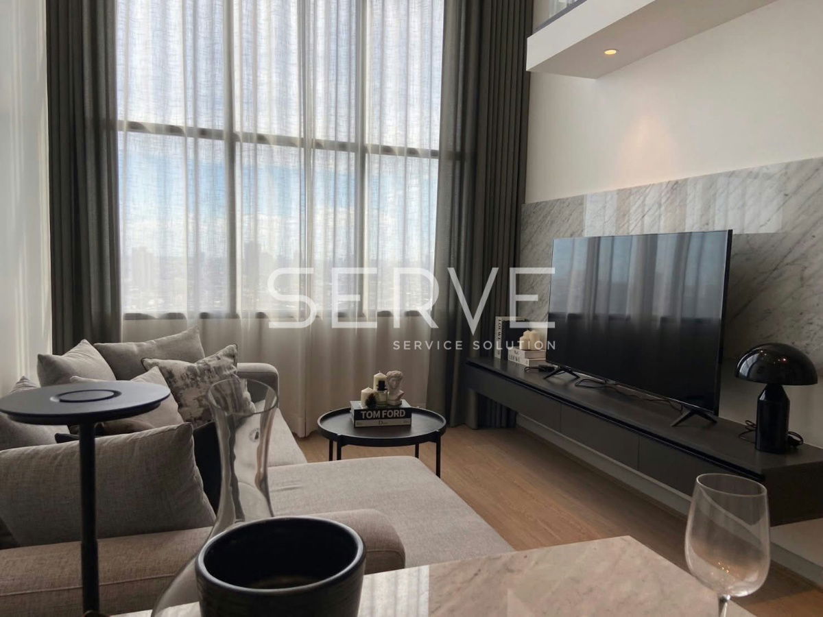 picture 🔥45K - Duplex 2 Bed 1 Work Room 1 Living Room Modern Style River View Next to BTS Chong Nonsi 600 m. at Knightsbridge Prime Sathorn Condo / For Rent - 1/11