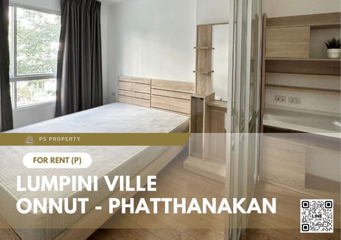 For rent ✨ LUMPINI VILLE ONNUT - PHATTHANAKAN ✨ Fully furnished and equipped, near BTS On Nut