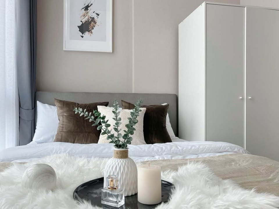picture Beautiful room, as advertised, with stunning city views, 20th floor, Building A, ready to move in. Metro Sky Prachachuen - 9/10