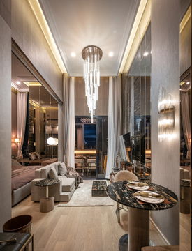 ให้เช่า Ashton Asoke ติดรถไฟฟ้า อยู่ชั้นสูง ตกแต่งครบ สไตล์ luxury